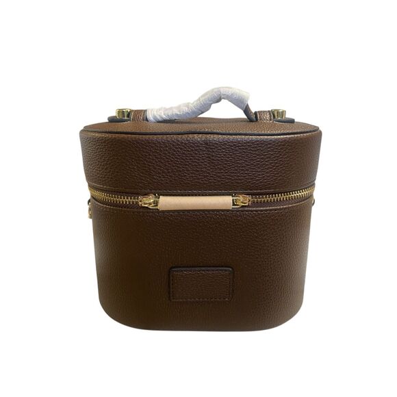ETOILE COLLECTIVE Oval Toiletry Case in Espresso NIB - Picture 1 of 5